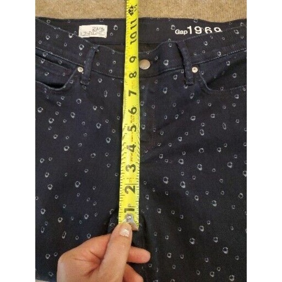 Gap 1969 womens Patterned Legging Denim jeans Size 8R/29 - Picture 10 of 13